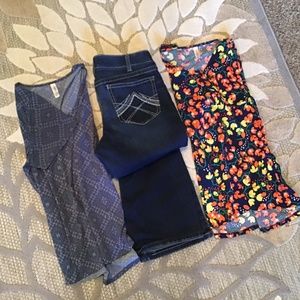 Set of 2 shirts and Blue Jeans